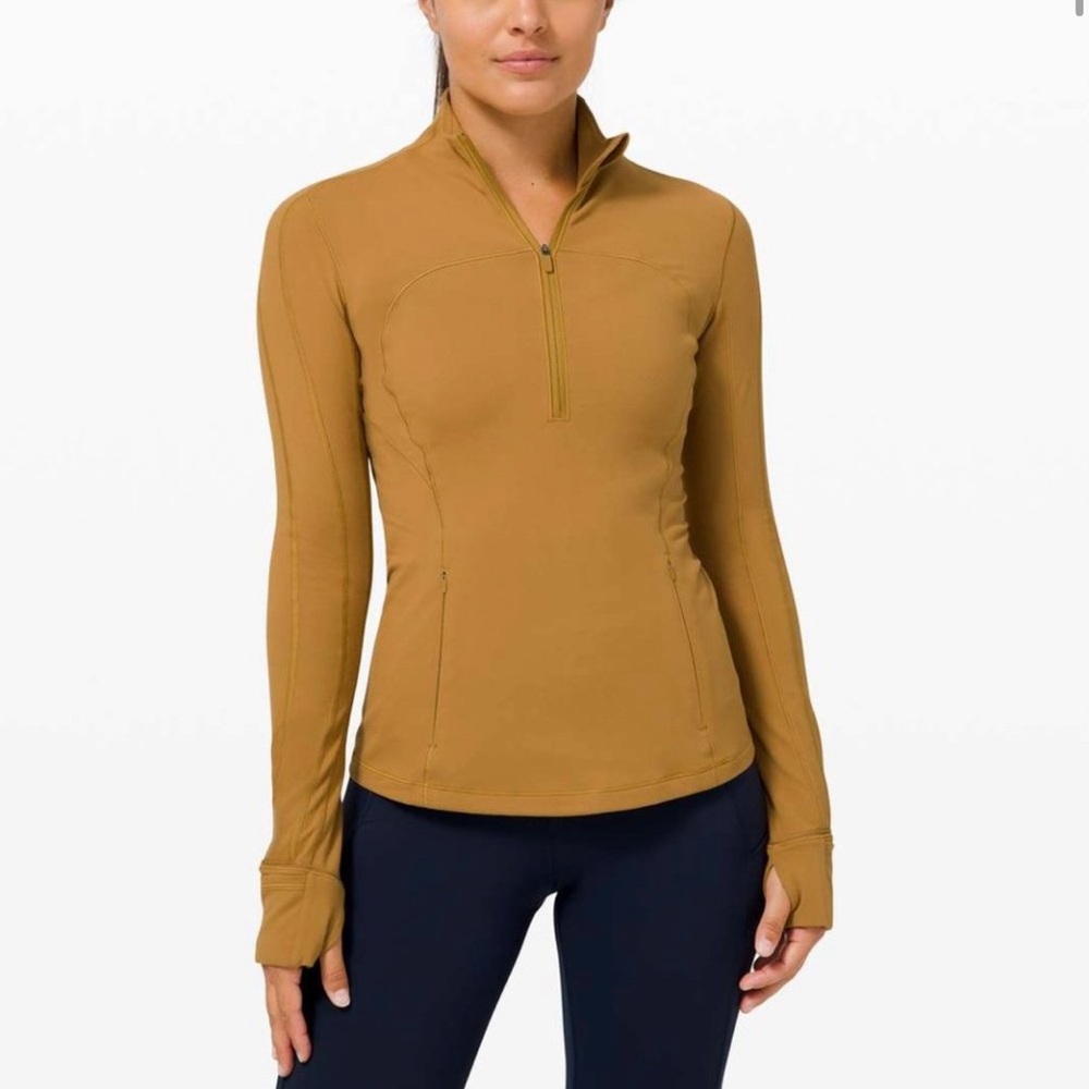 Lululemon, “Run Briskly” half zip rulu